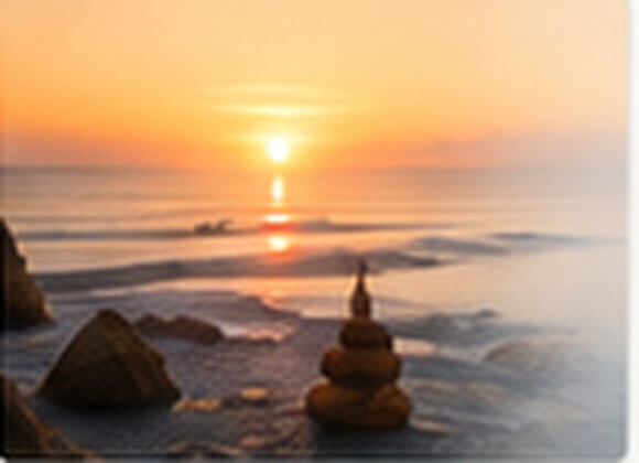 Calm sunset over the ocean